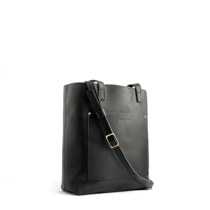 Black*Zipper | Medium Tote with dual shoulder straps and crossbody strap