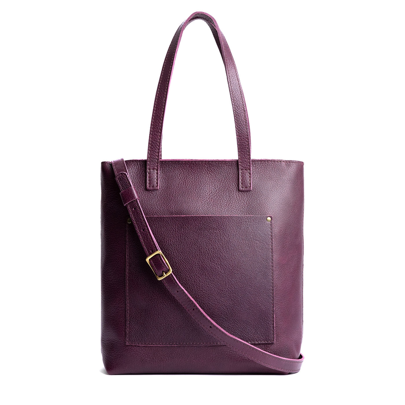 Plum*Zipper | Medium Tote with dual shoulder straps and crossbody strap