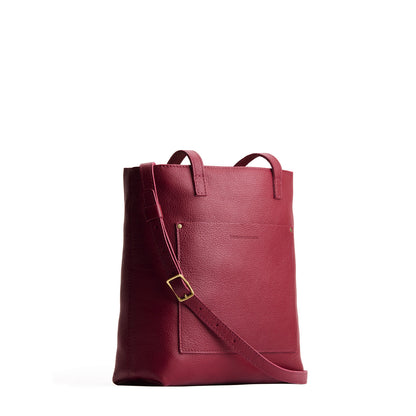 Rhubarb*Zipper | Medium Tote with dual shoulder straps and crossbody strap