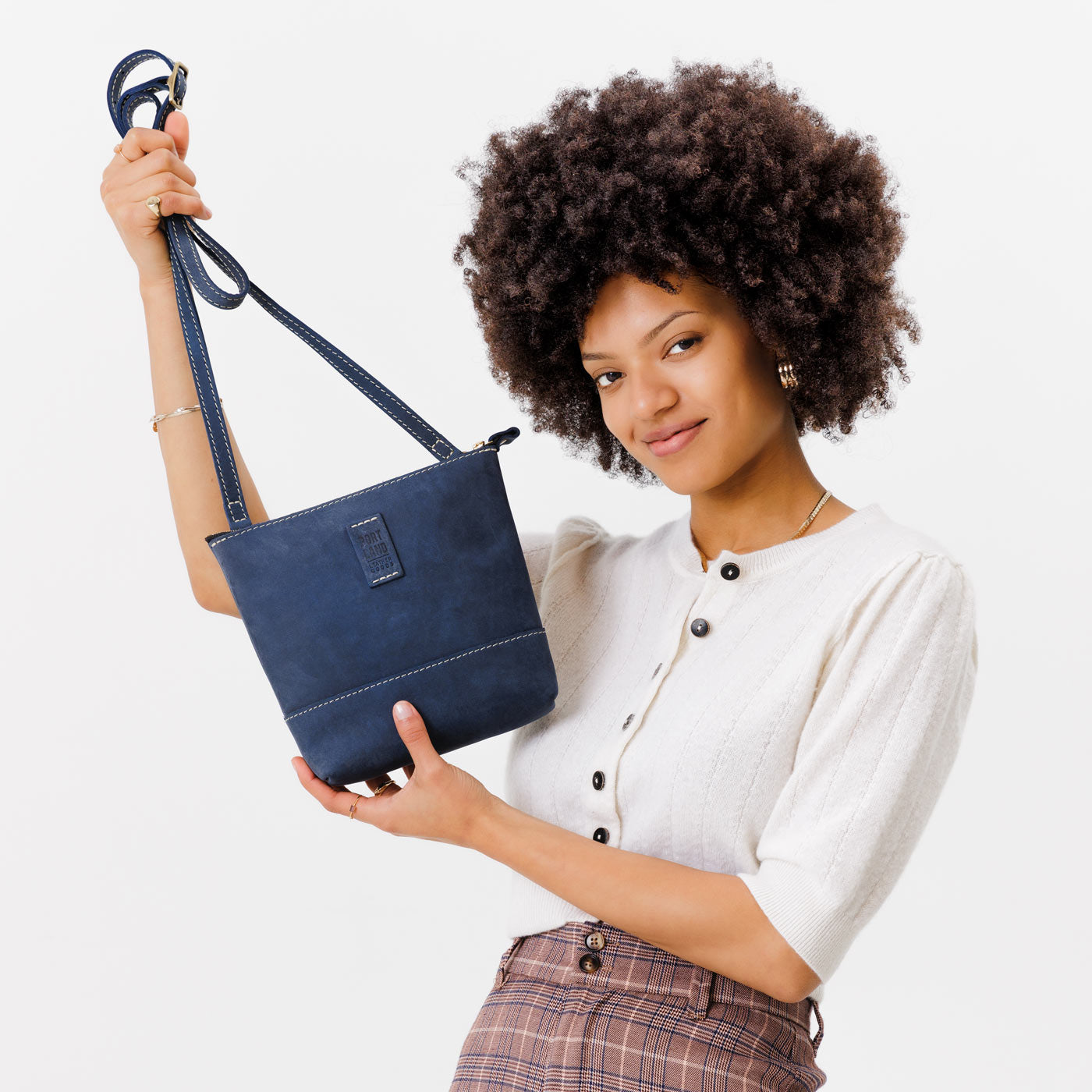 Deep Water | Small rectangular crossbody purse with top zipper and interior pocket
