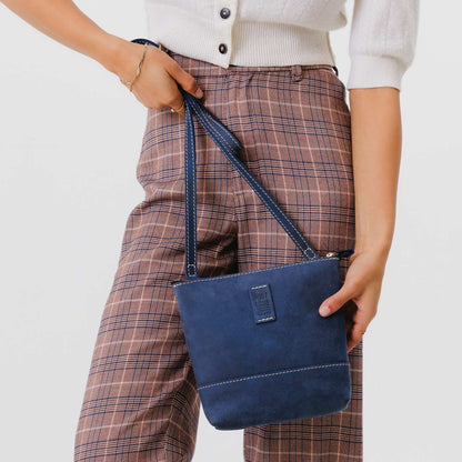 Deep Water | Small rectangular crossbody purse with top zipper and interior pocket