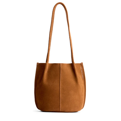 Jackson*Small | Petite bucket shaped tote bag with matching leather handles