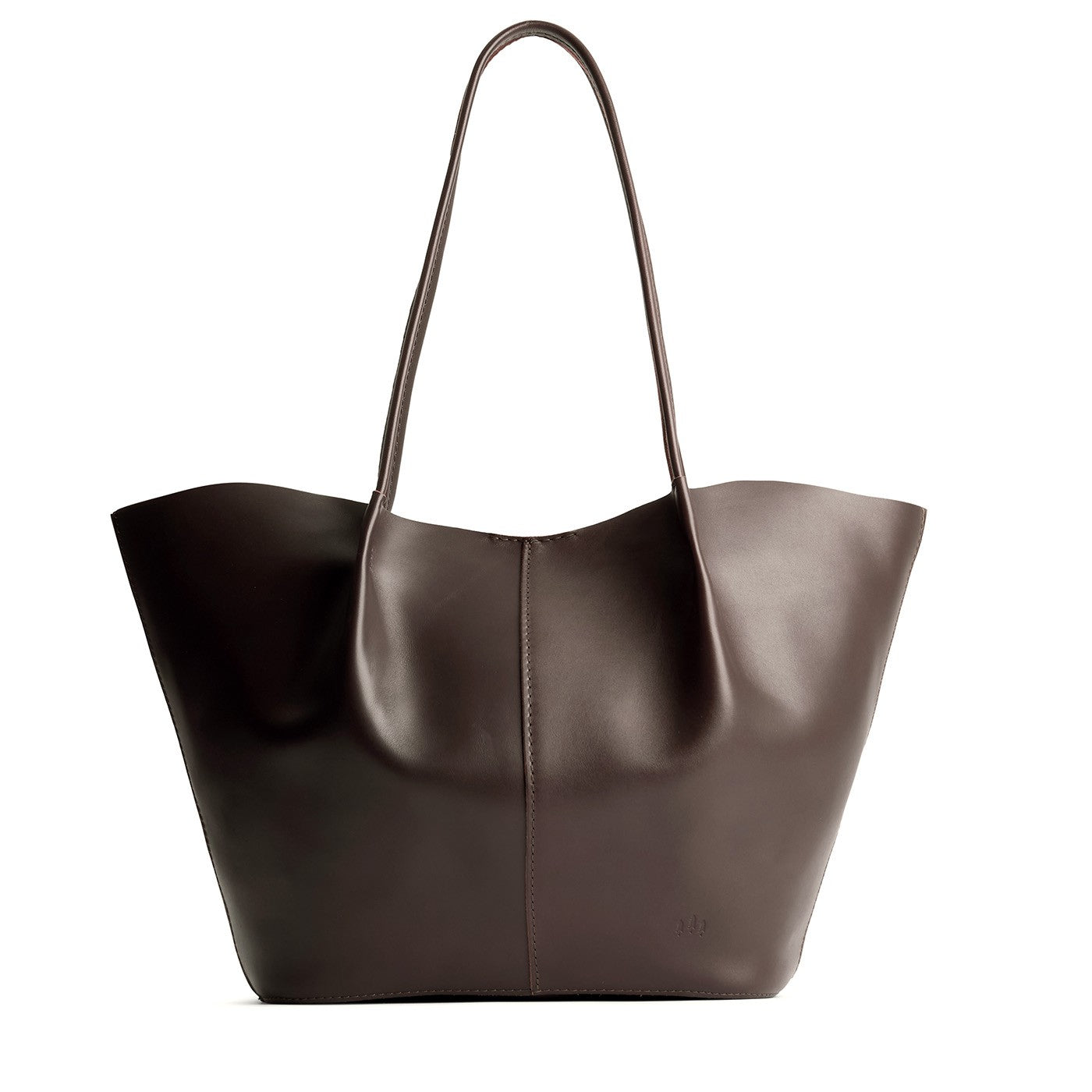 Grizzly*Oversized | Extra wide bucket shaped tote bag with matching leather handles