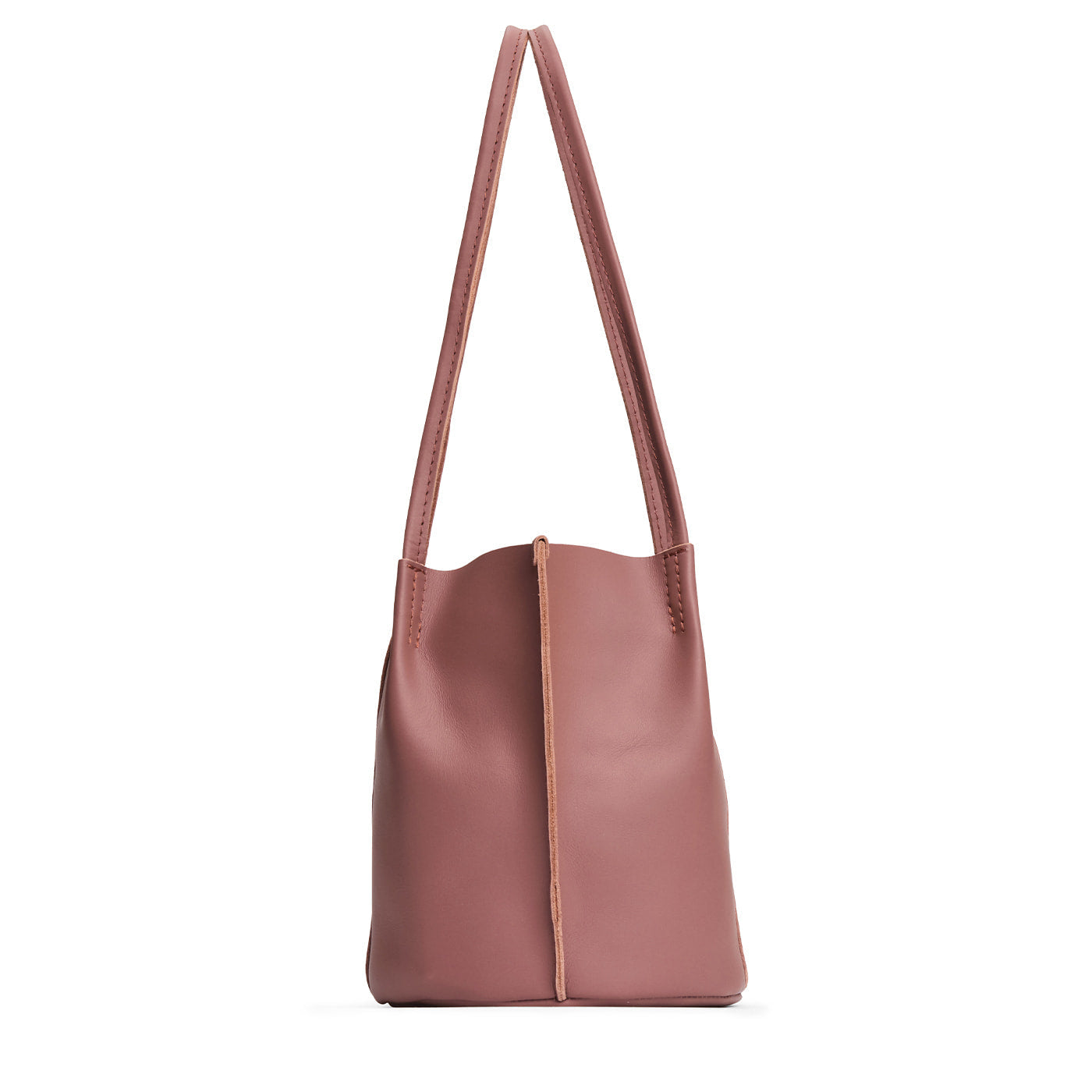 Sunkissed*Small | Petite bucket shaped tote bag with matching leather handles