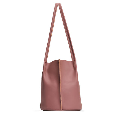 Sunkissed*Small | Petite bucket shaped tote bag with matching leather handles