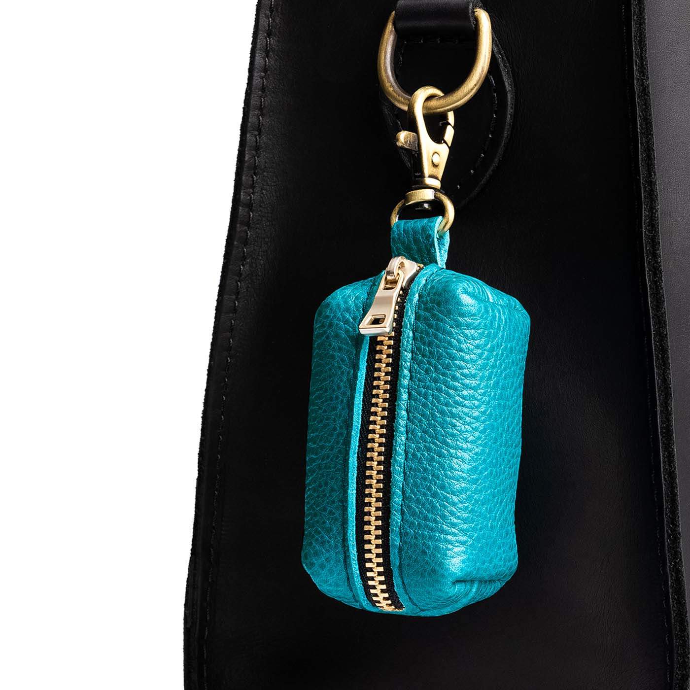 Baja | Leather small keychain pouch