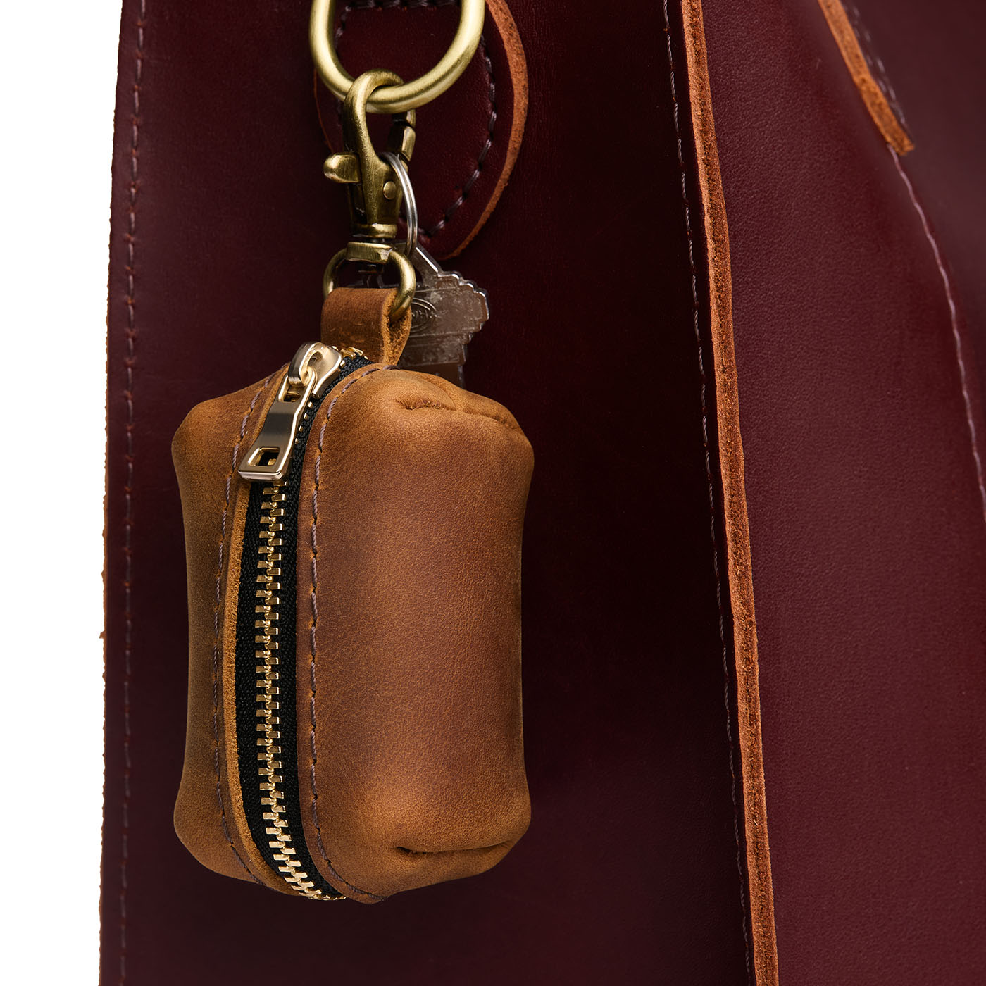 Canyon | Leather small keychain pouch