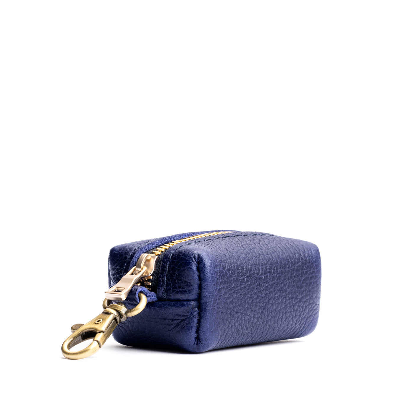 Cobalt | Leather small keychain pouch