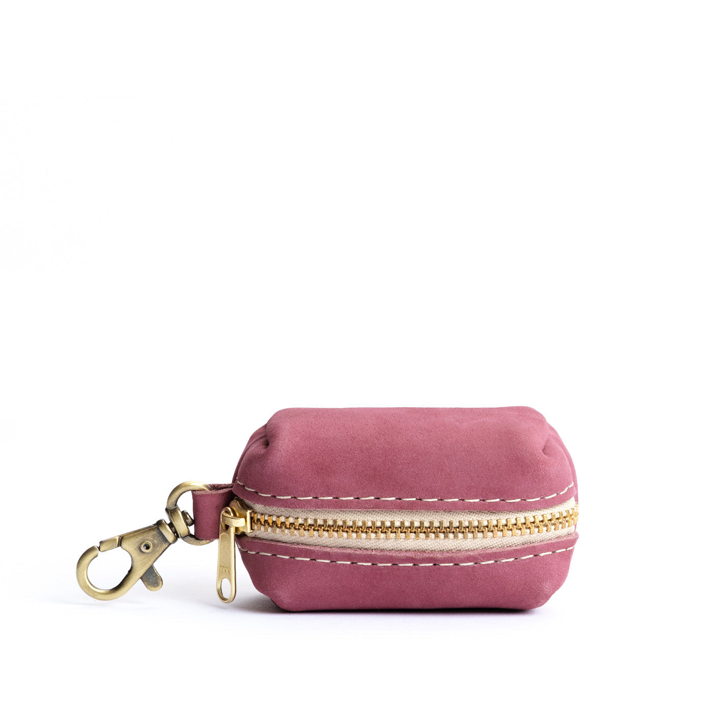 All Color: Foxglove | Leather small keychain pouch