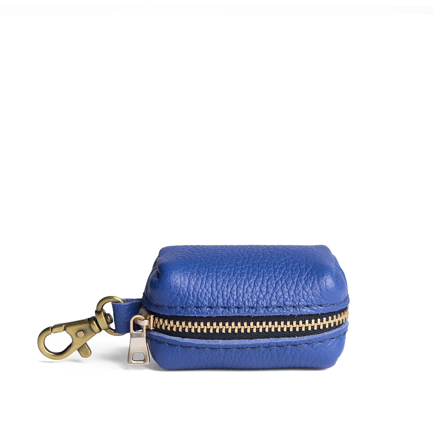 Molino Blue | Leather small keychain pouch