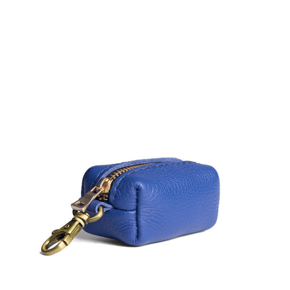 Molino Blue | Leather small keychain pouch