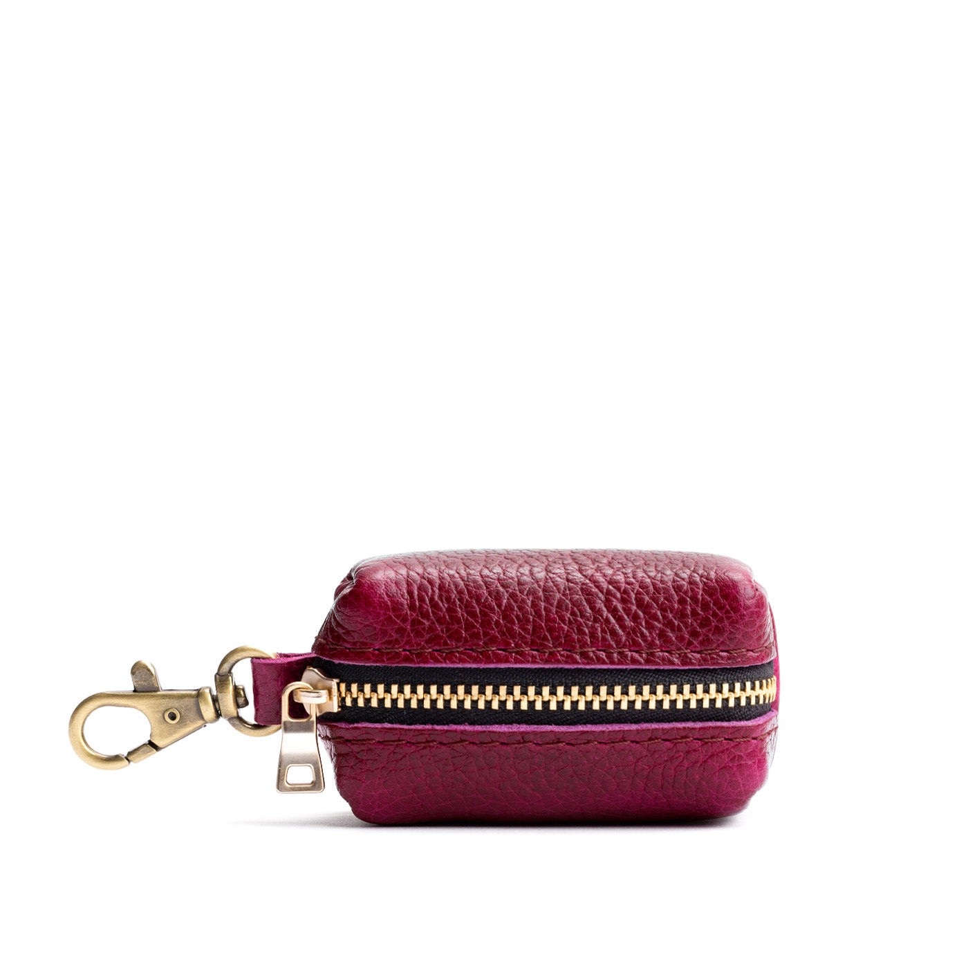 Orchid | Leather small keychain pouch