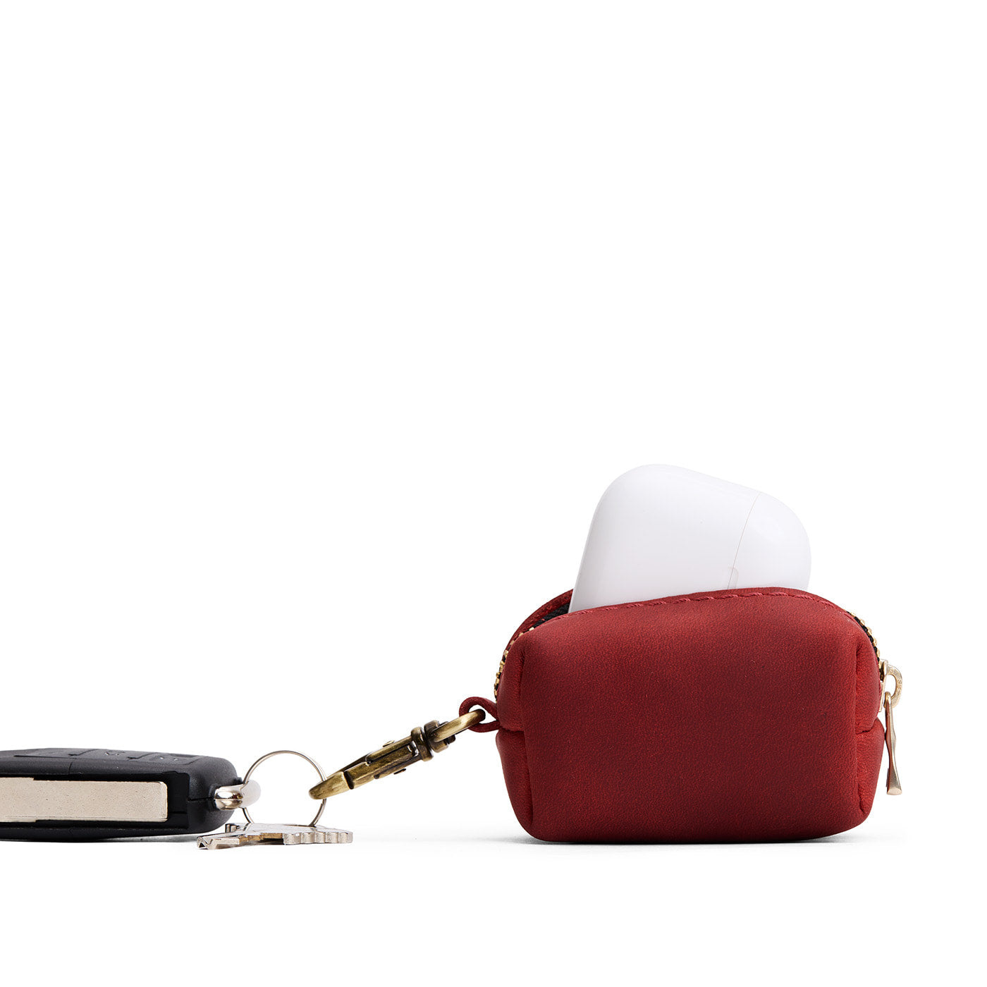 Phoenix | Leather small keychain pouch