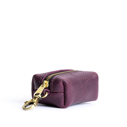 All Color: Plum | Leather small keychain pouch