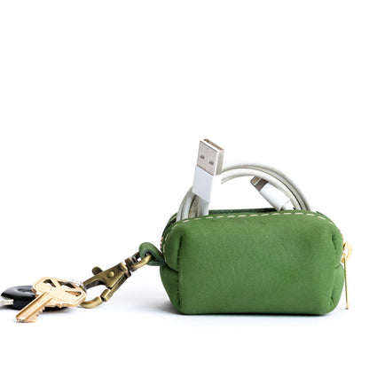 All Color: Succulent | Leather small keychain pouch