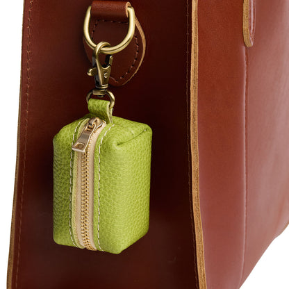 Wasabi | Leather small keychain pouch