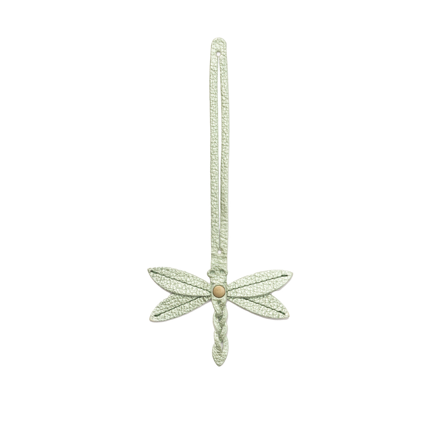 Beetle | Dragonfly shaped leather charm tassel