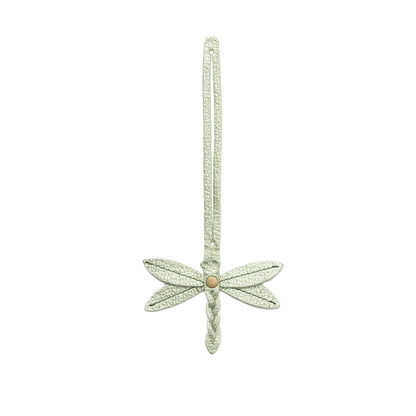 Beetle | Dragonfly shaped leather charm tassel