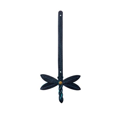 Boreal | Dragonfly shaped leather charm tassel