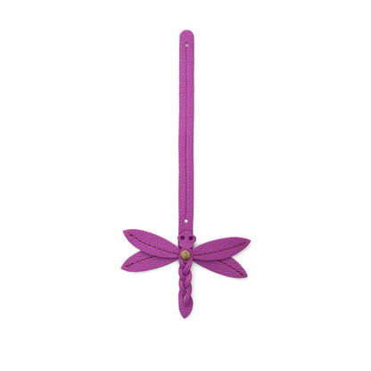 Cattleya | Dragonfly shaped leather charm tassel