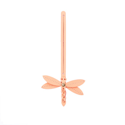 Mamey | Dragonfly shaped leather charm tassel