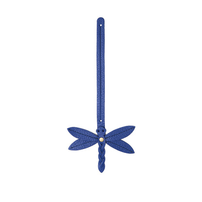Molino Blue | Dragonfly shaped leather charm tassel