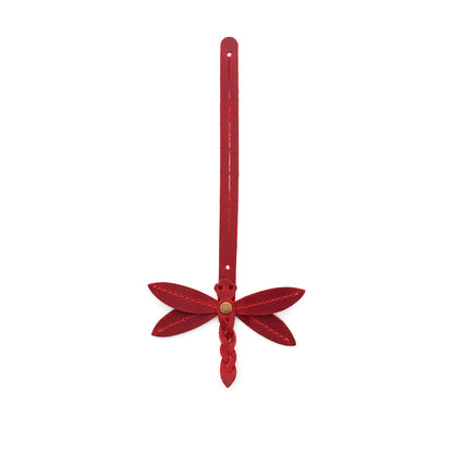 Phoenix | Dragonfly shaped leather charm tassel