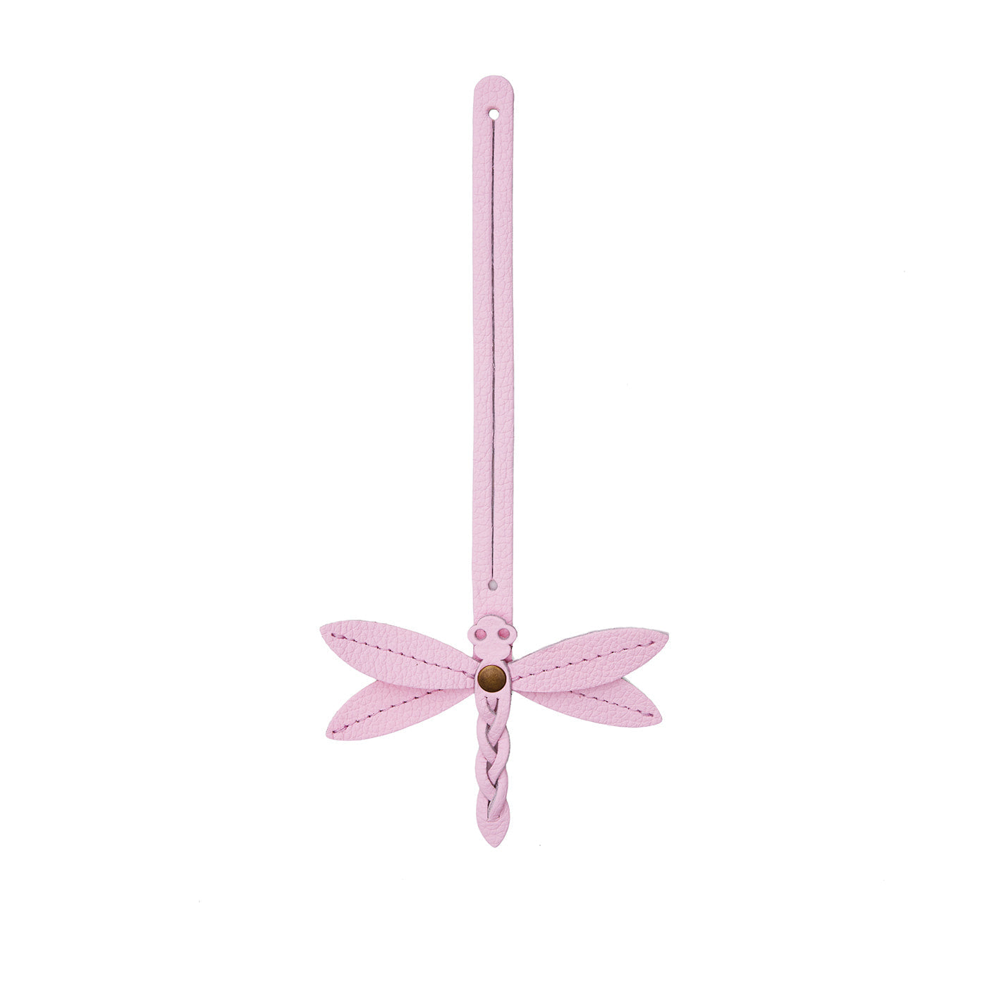Pinkaboo | Dragonfly shaped leather charm tassel