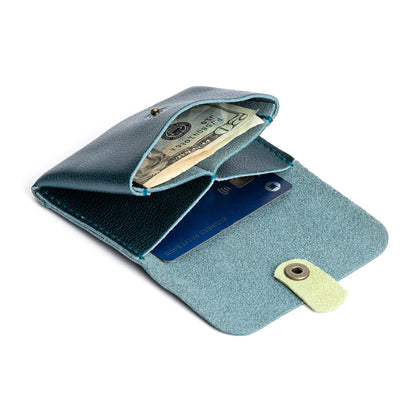 Lagoon | Envelope snap wallet with contrast pull tab