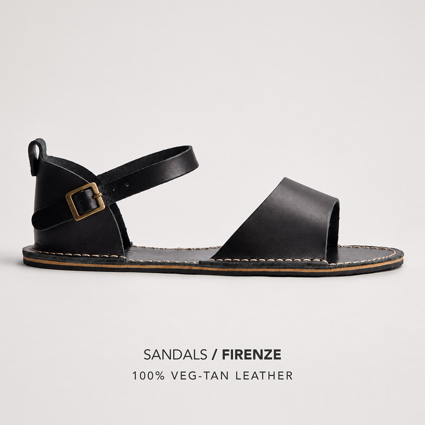 Nero | Leather Sandals with buckle
