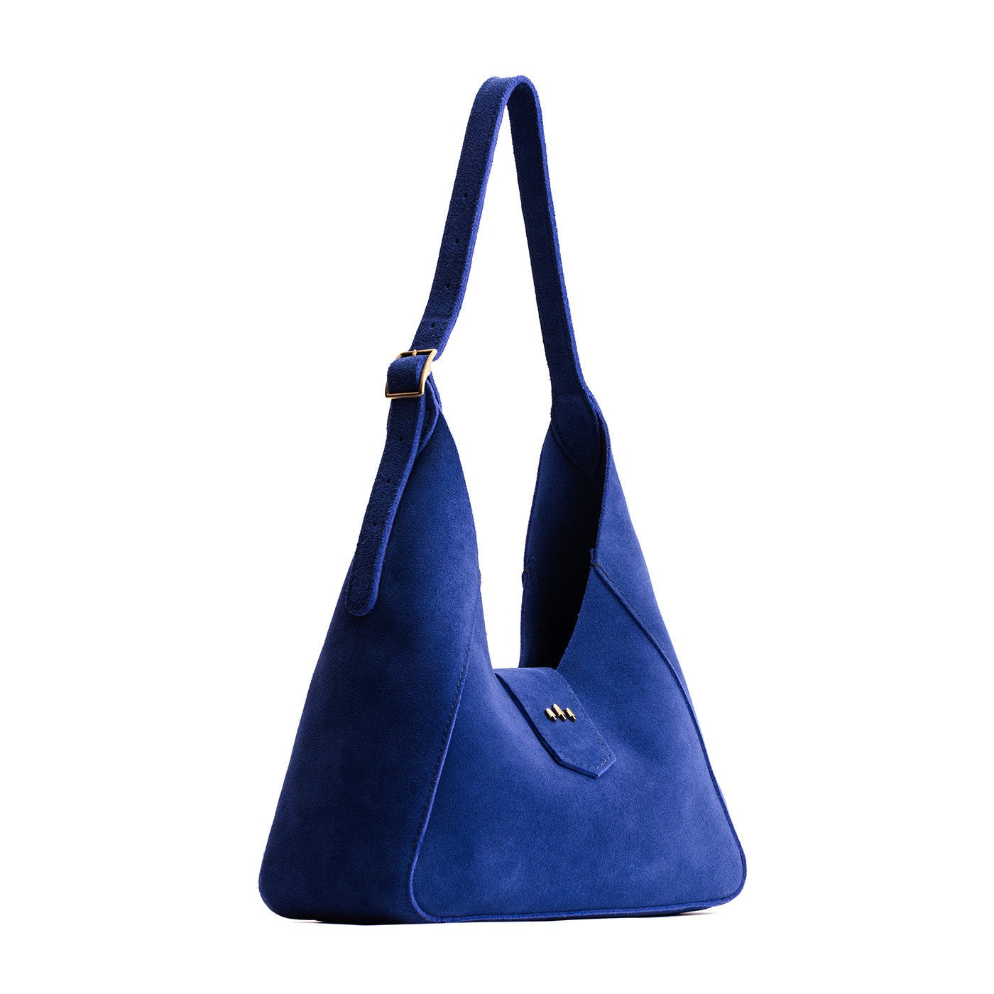 Joni Blue | Structured hobo shoulder bag with adjustable strap and magnetic closure