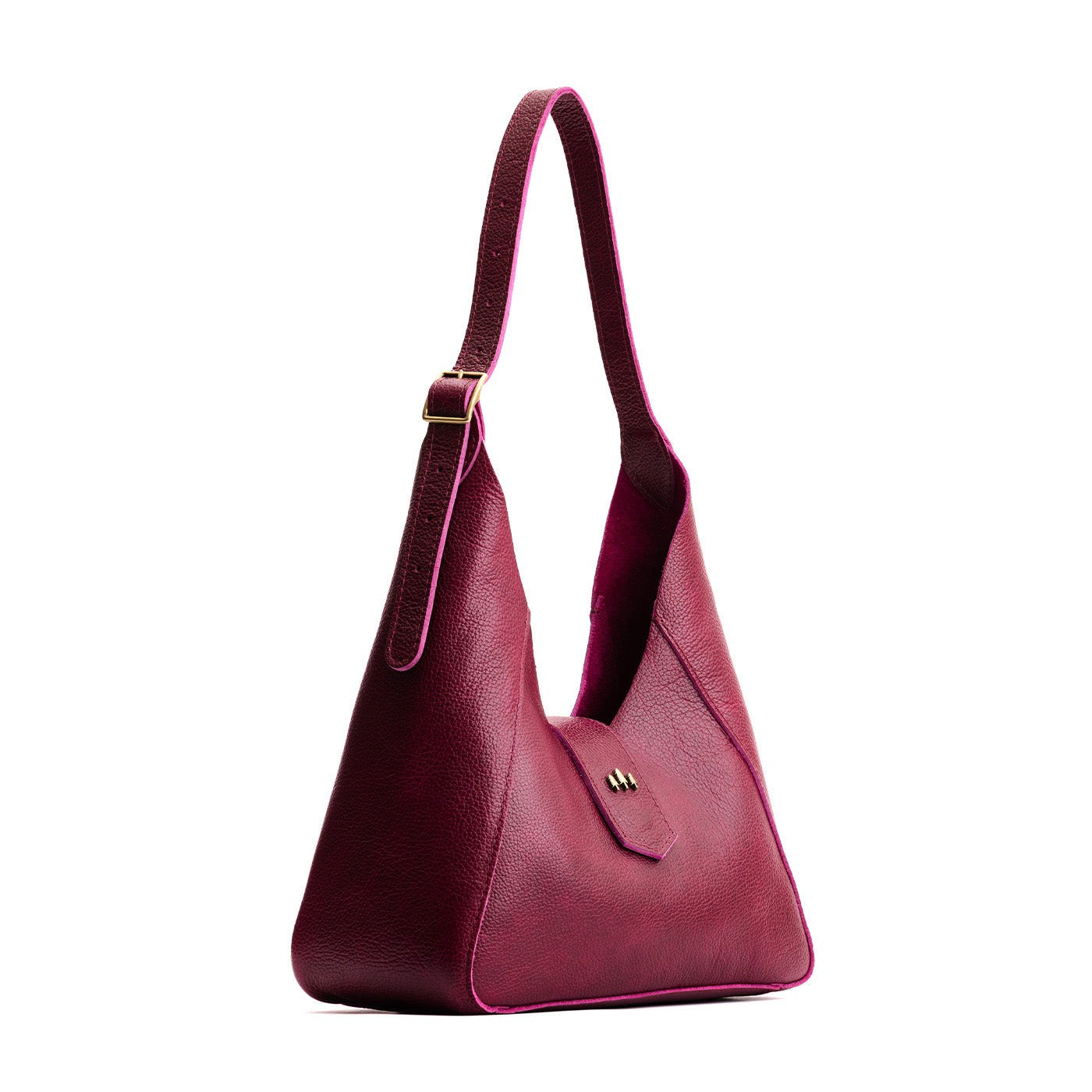 Orchid | Structured hobo shoulder bag with adjustable strap and magnetic closure