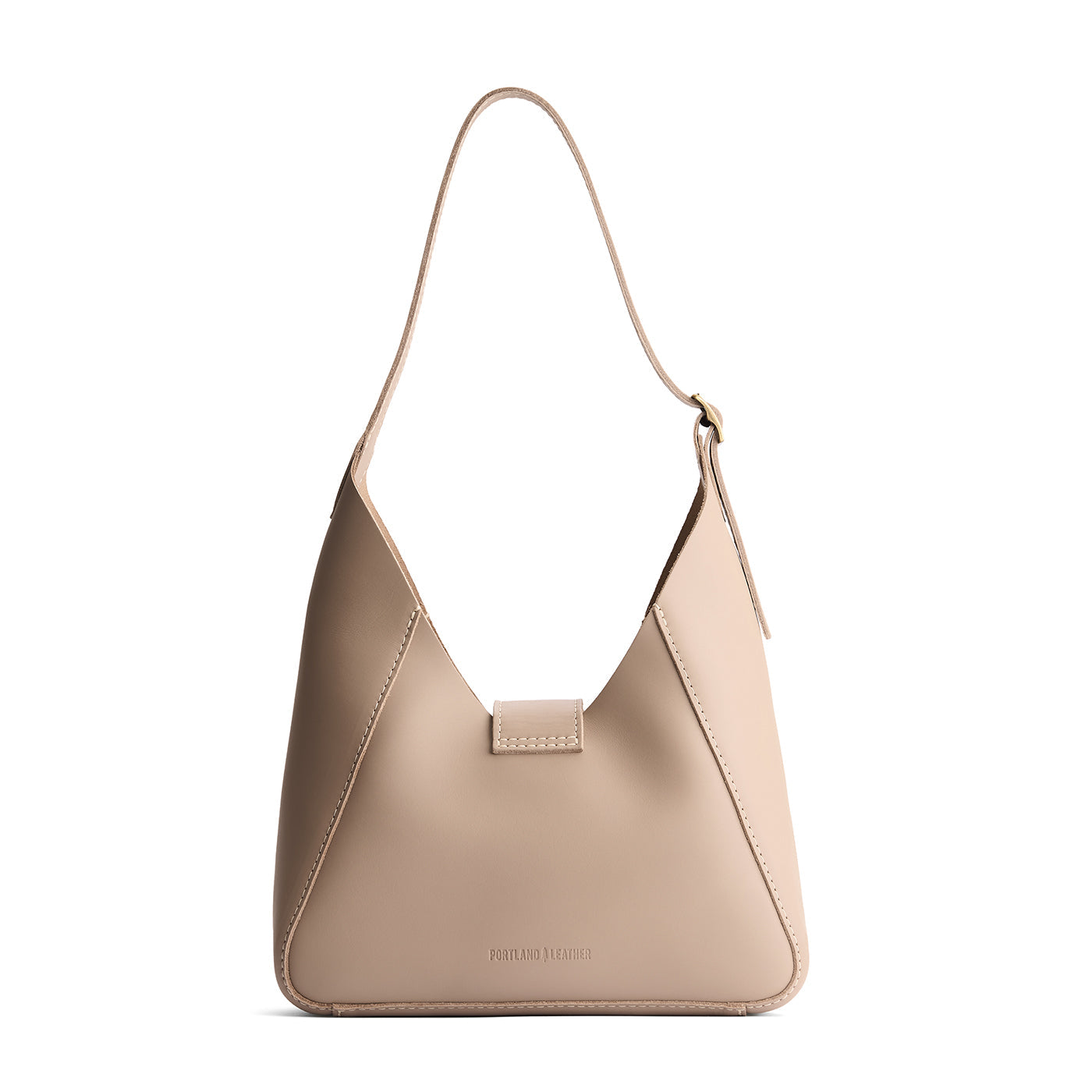 Stone | Structured hobo shoulder bag with adjustable strap and magnetic closure