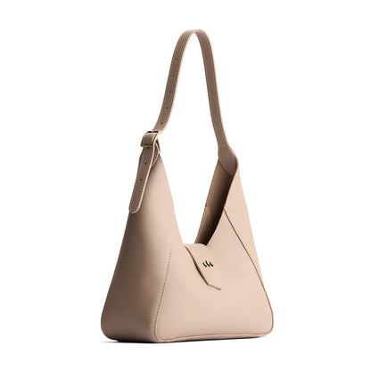 Stone | Structured hobo shoulder bag with adjustable strap and magnetic closure