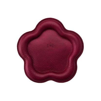 Orchid | Floral shaped leather tray with stuffed edges