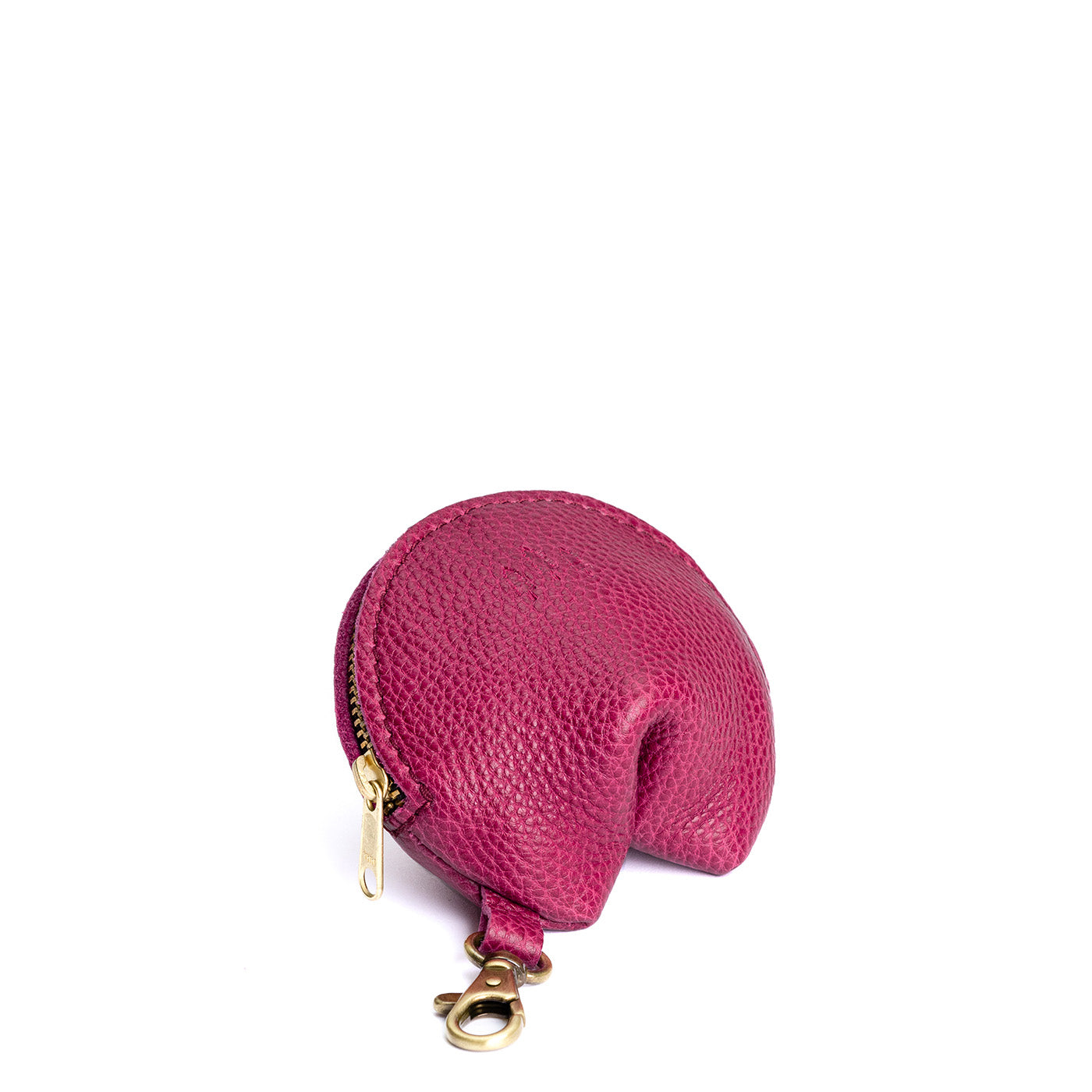Cosmo | Leather fortune cookie shaped keychain pouch