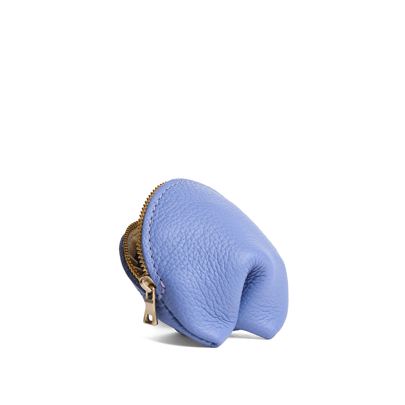 Aster | Leather fortune cookie shaped pouch