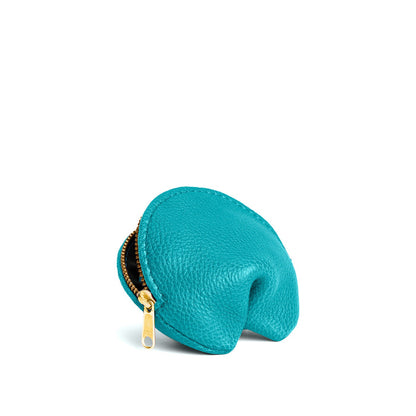 Baja | Leather fortune cookie shaped pouch