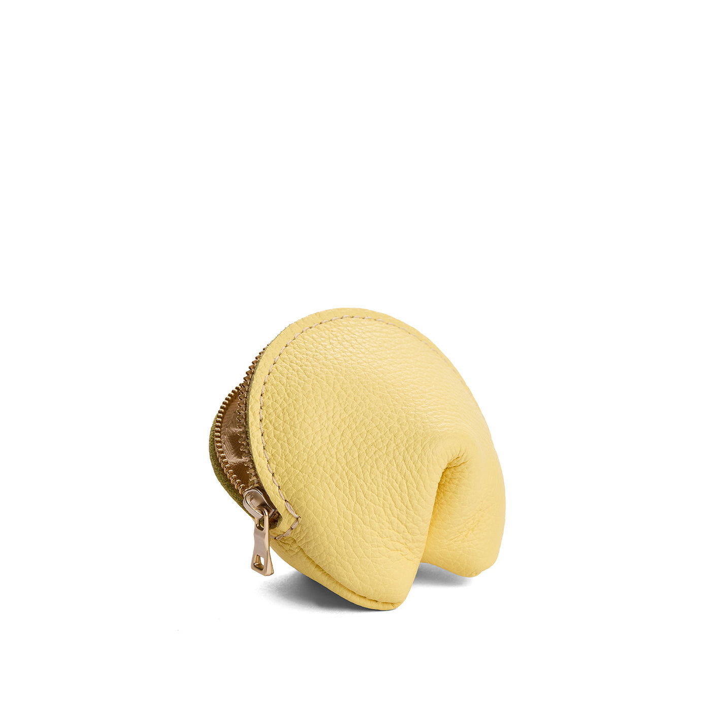 Butter Bliss | Leather fortune cookie shaped pouch
