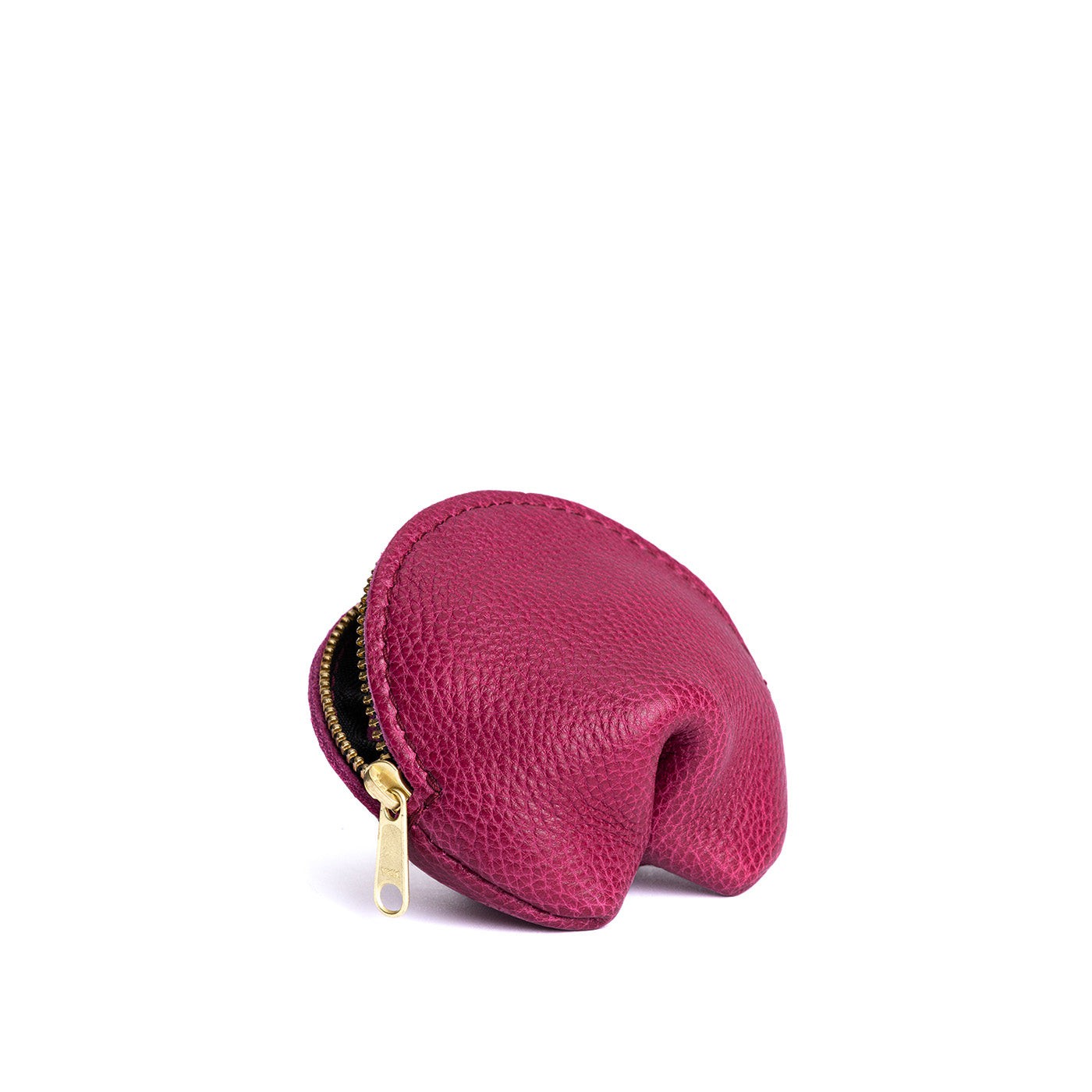 Cosmo | Leather fortune cookie shaped pouch