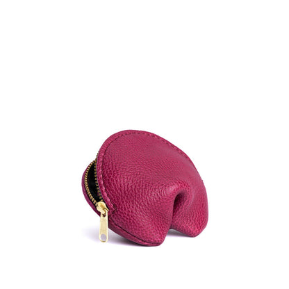 Cosmo | Leather fortune cookie shaped pouch