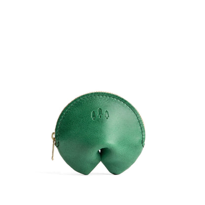 Cowboy Mint | Leather fortune cookie shaped pouch