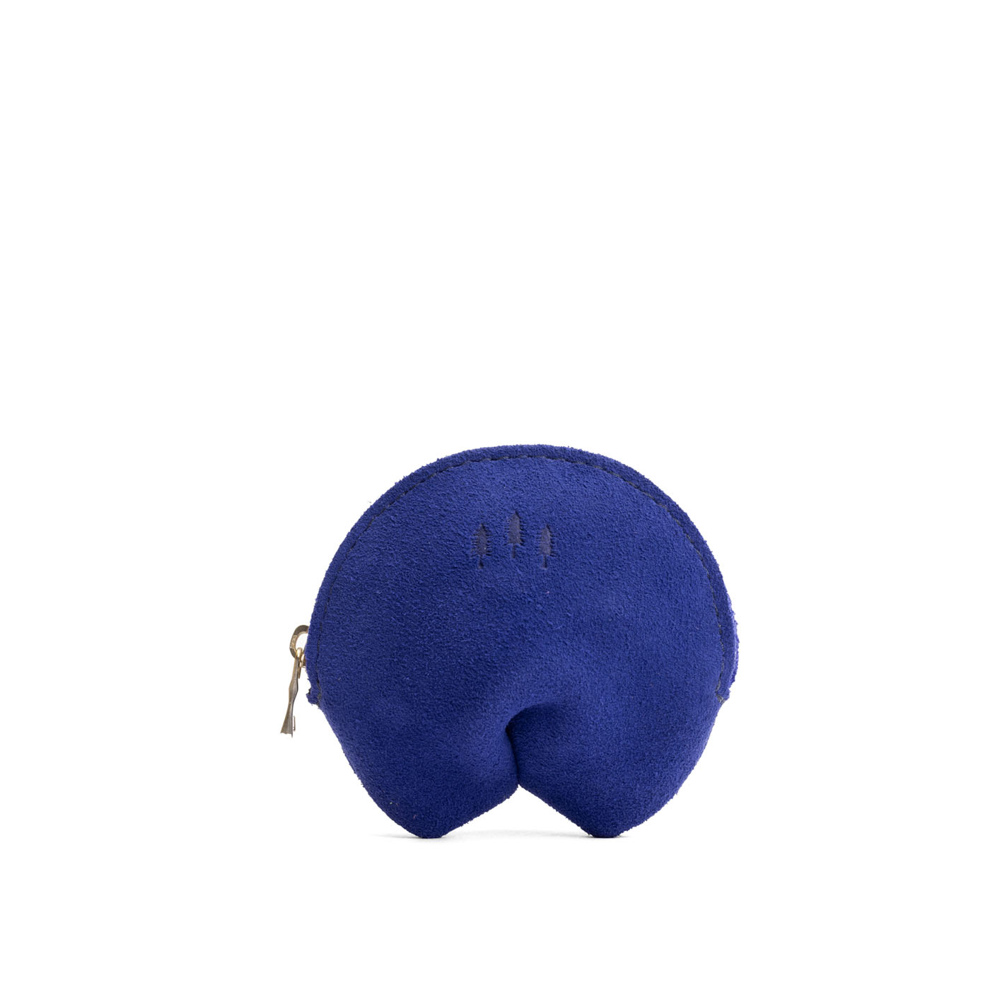 Joni Blue | Leather fortune cookie shaped pouch