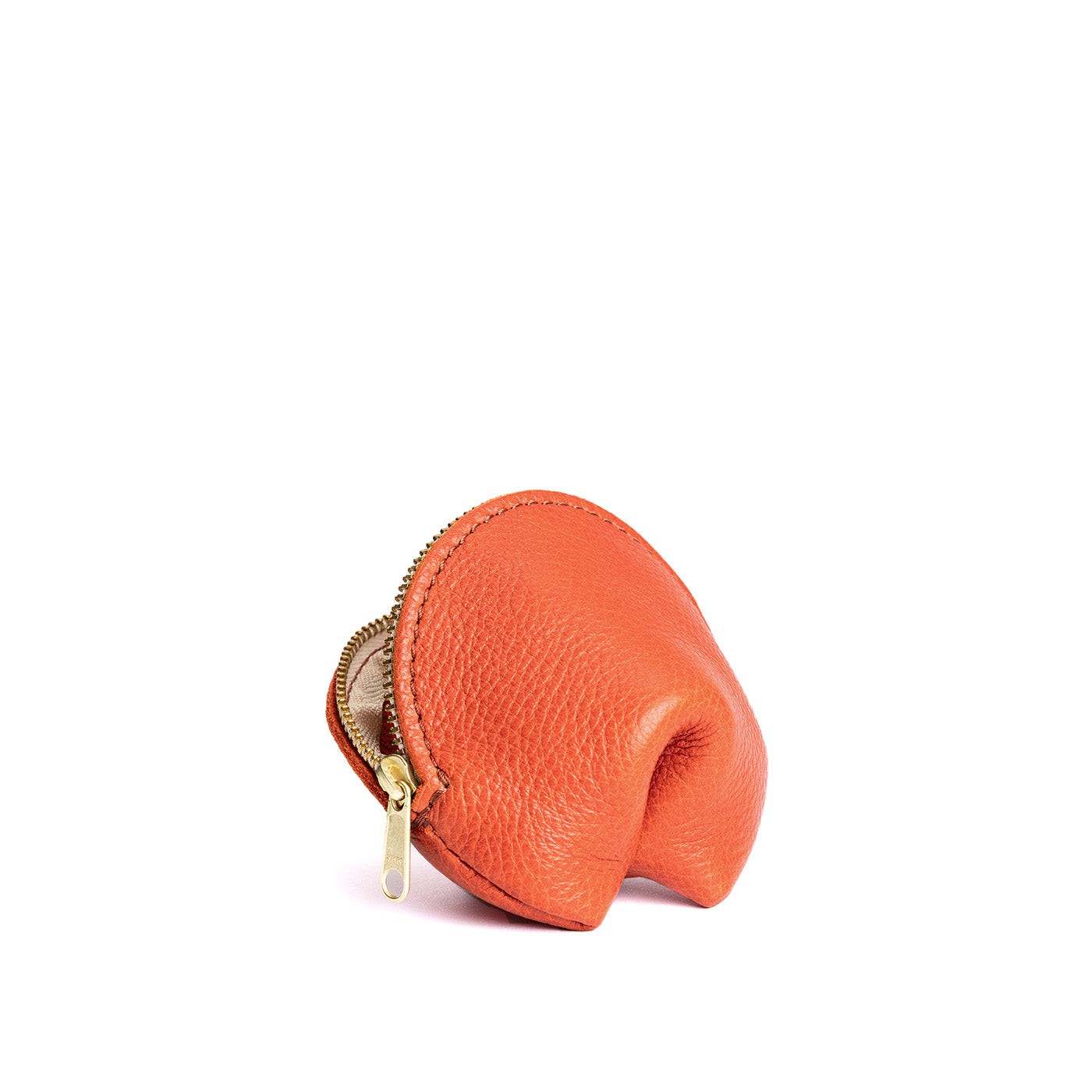 Koi | Leather fortune cookie shaped pouch