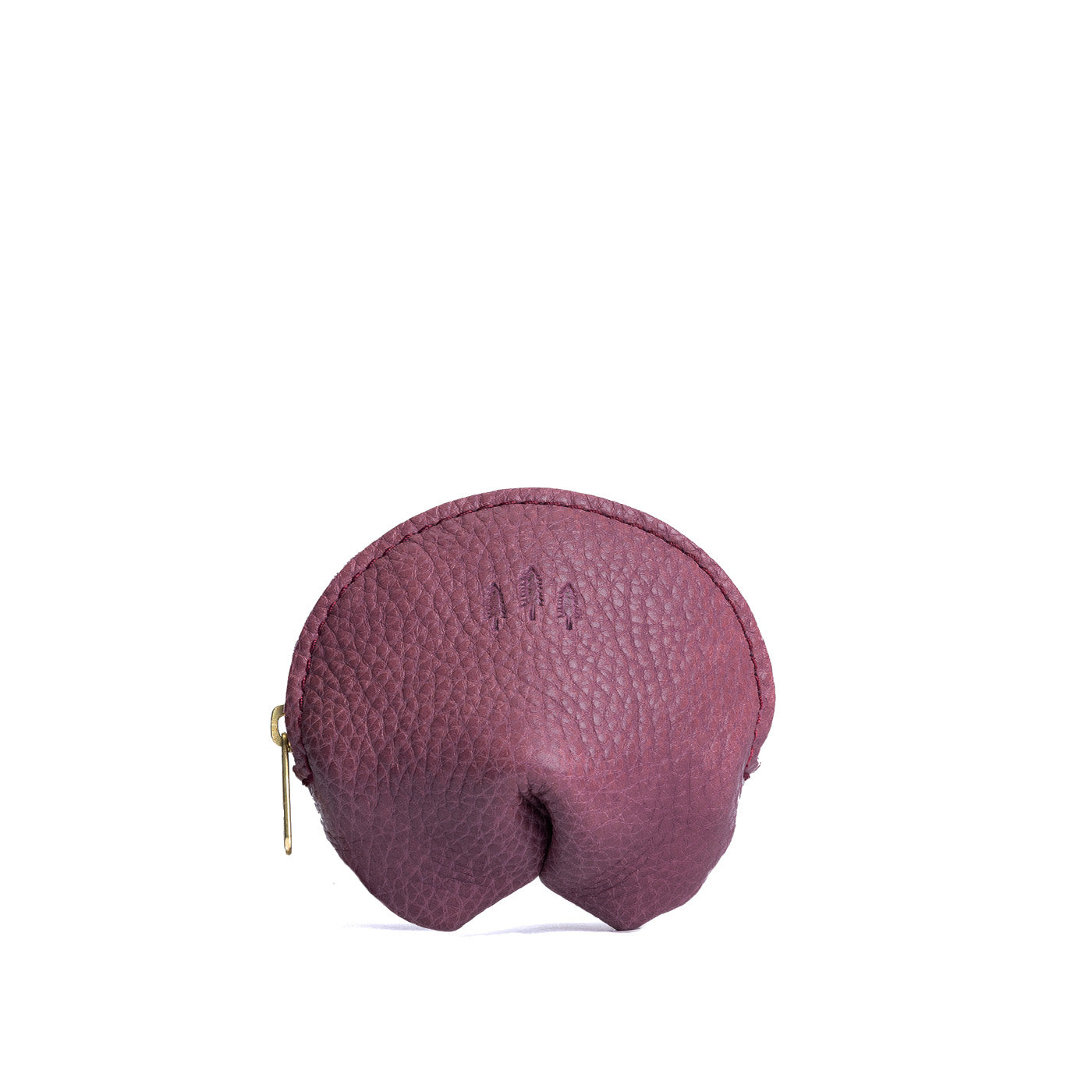 Kyoto | Leather fortune cookie shaped pouch