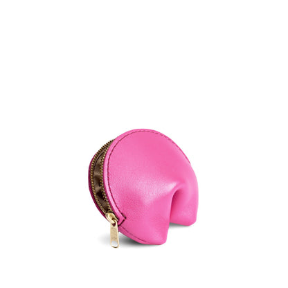 Lip Gloss | Leather fortune cookie shaped pouch