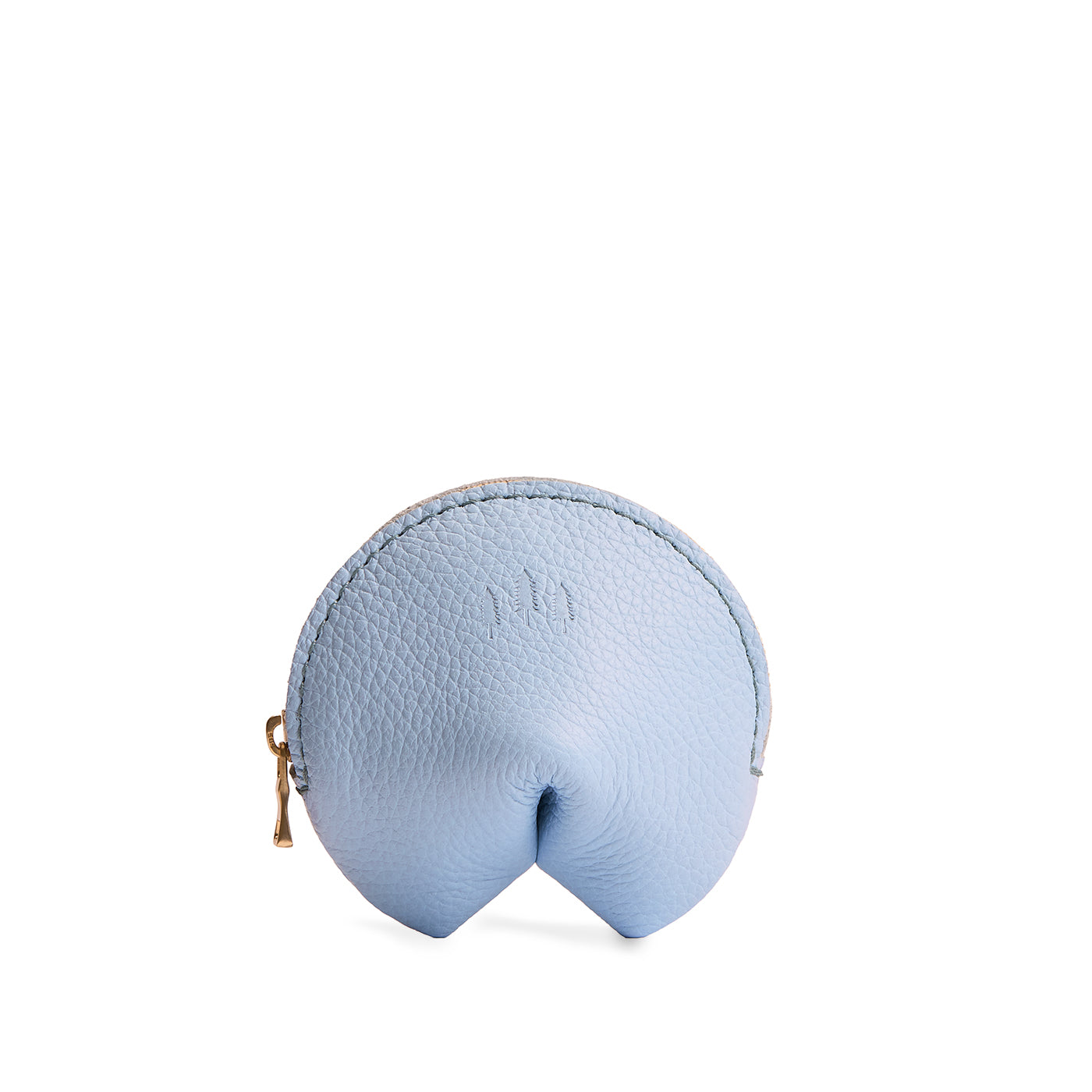 Skyway | Leather fortune cookie shaped pouch