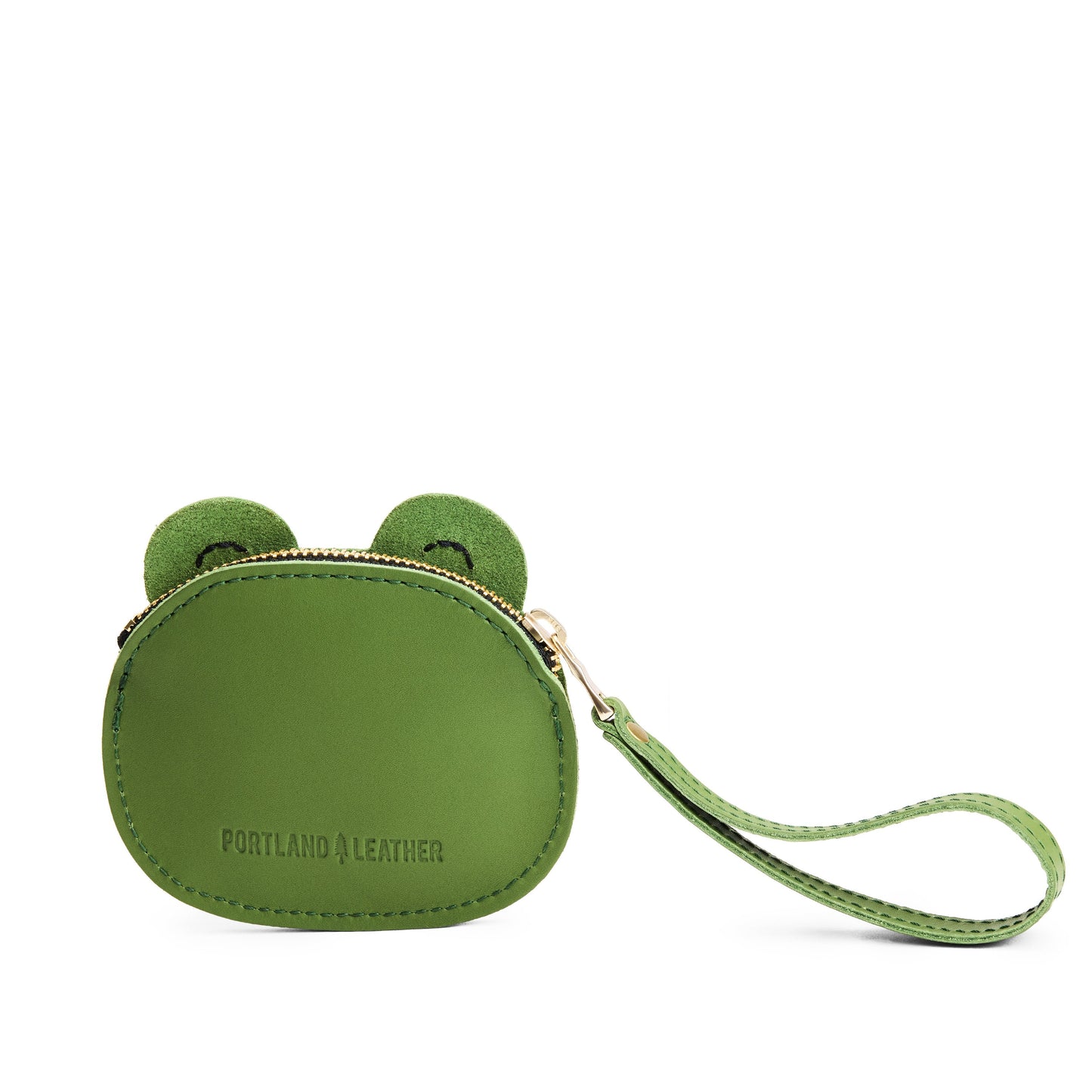 Cactus | Frog-shaped pouch with zipper opening and wristlet
