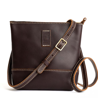 Grizzly | Small rectangular crossbody purse with top zipper and interior pocket