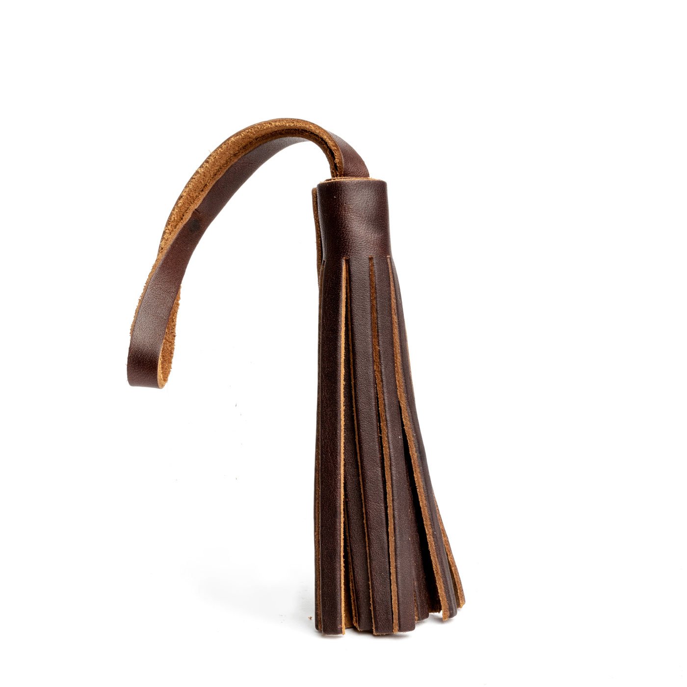 Grizzly*Large | Fringed leather tassel with leather loop